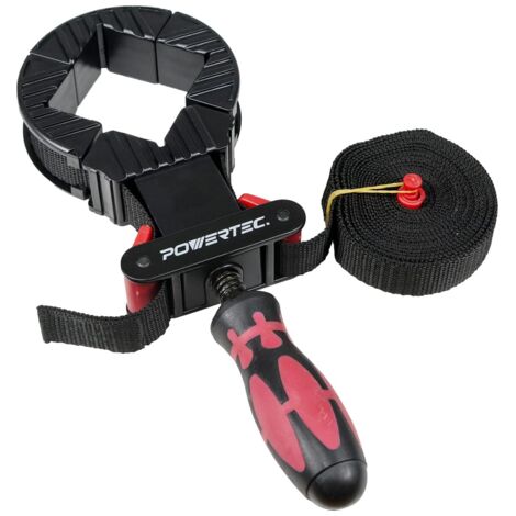 POWERTEC 71101 - Morsetto a sgancio rapido, per telaio per lavorazione del legno, colore: nero