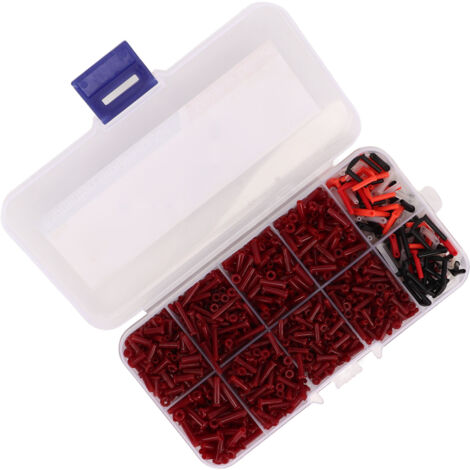 POWERTI 1500 pièces Oeillets de Raquette de Badminton Accessoires de Cordage Équipement Rouge Chinois
