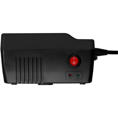 PowerWalker AVR 1000 regulador de voltaje 3 salidas AC 180-264 V Negro