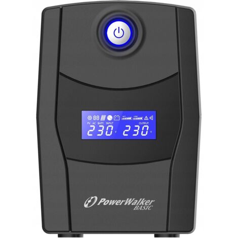 PowerWalker VI 1000 STL-System de unterbrechungsfreie Stromversorgung (USV) Line interactive 1 kVA 600 W 2 AC-Anschlüsse