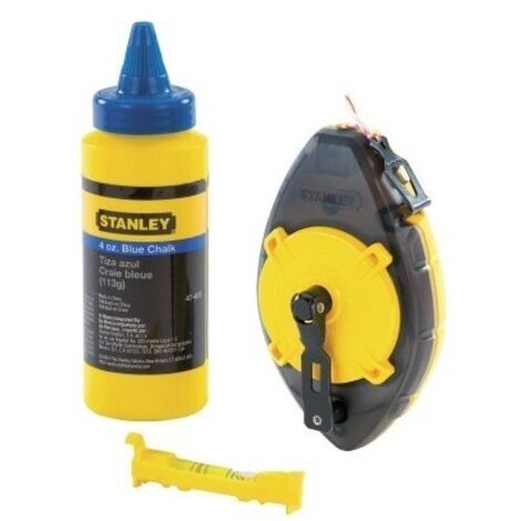 Powerwinder Kit Strip Lignes 30m + Poudre + Niveau De Corde 0-47-465 Stanley