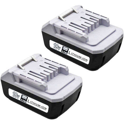 Powerwings – Batterie lithium-ion 18V 2,0Ah – Lot de 2 batteries pour Makita BL1813G BL1815G BL1820G BL1840G – Compatible avec outils Makita