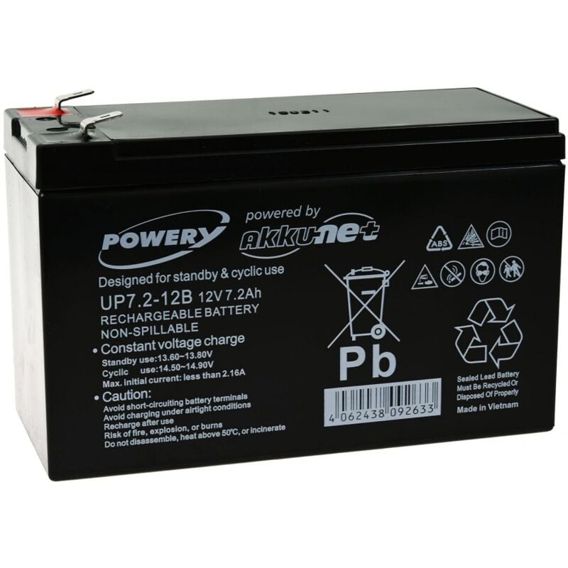 

Powery Batería de GEL 12V 7,2Ah