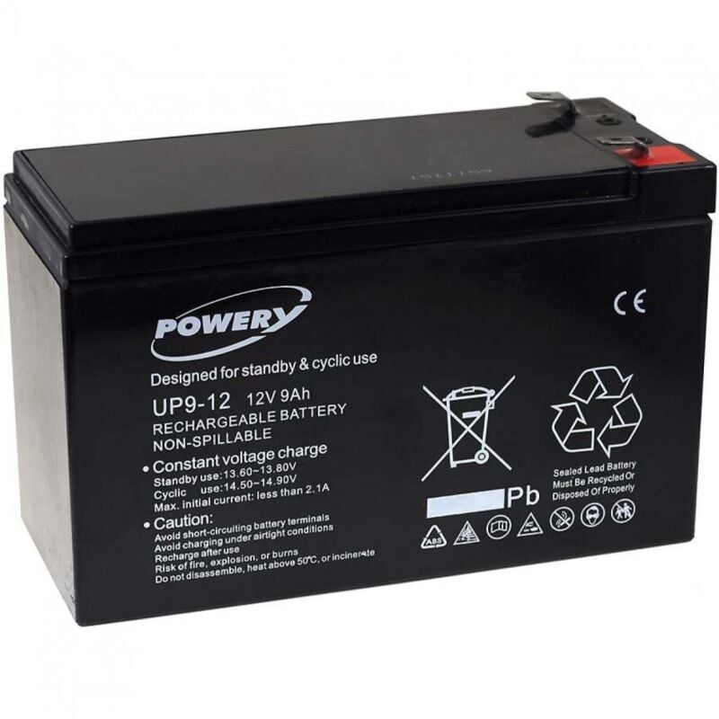 

Powery Batería de GEL para SAI APC Back-UPS BK650EI 9Ah 12V