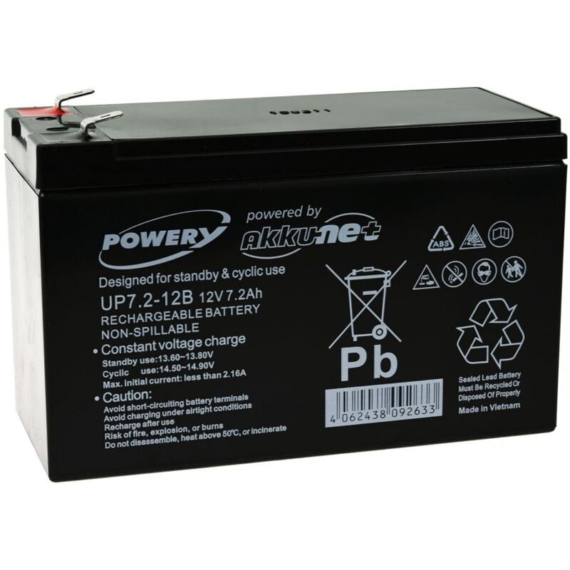 

Powery Batería de GEL para SAI APC Back-UPS CS500