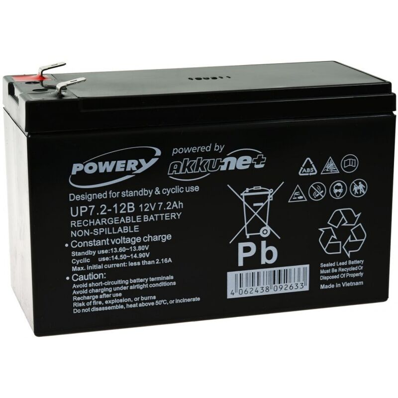 

Powery Batería de GEL para SAI APC Power Saving Back-UPS BE550G-GR