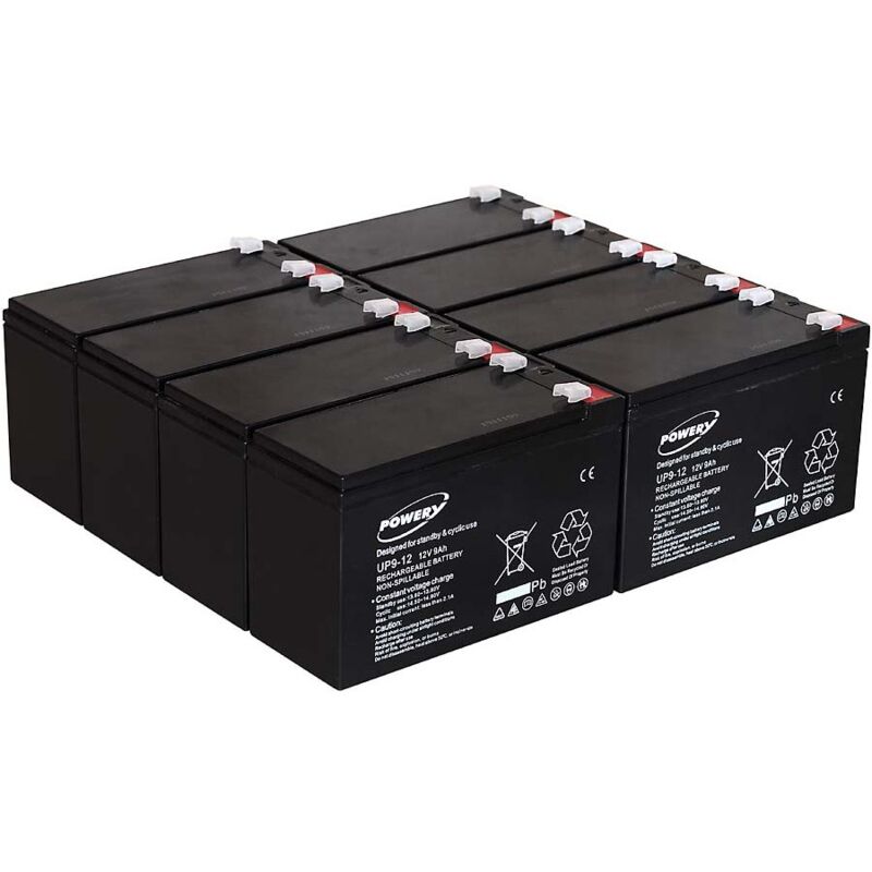 

Powery Batería de GEL para SAI APC RBC 27 9Ah 12V