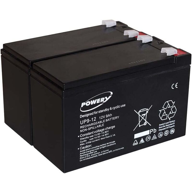 

Powery Batería de GEL para SAI APC RBC 33 9Ah 12V
