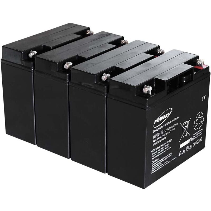 

Powery Batería de GEL para SAI APC Smart-UPS SUA2200XLI 20Ah (Reemplaza también 18Ah)