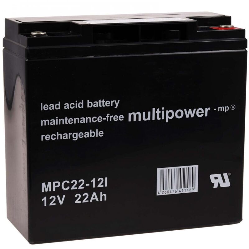 Powery Batería plomo-sellada (multipower) para Silla de Ruedas Eléctrica Alber E-Fix 26