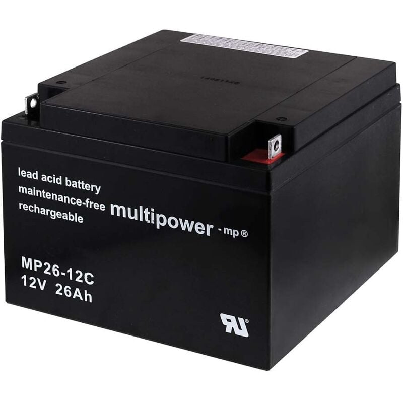 

Powery Batería plomo (multipower) MP26-12C cíclica