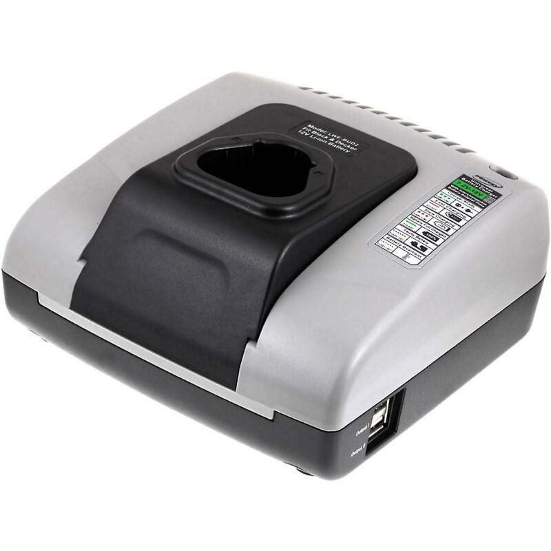 

Cargador de batería con USB para Black&Decker atornillador de impacto EGBL108 - Powery