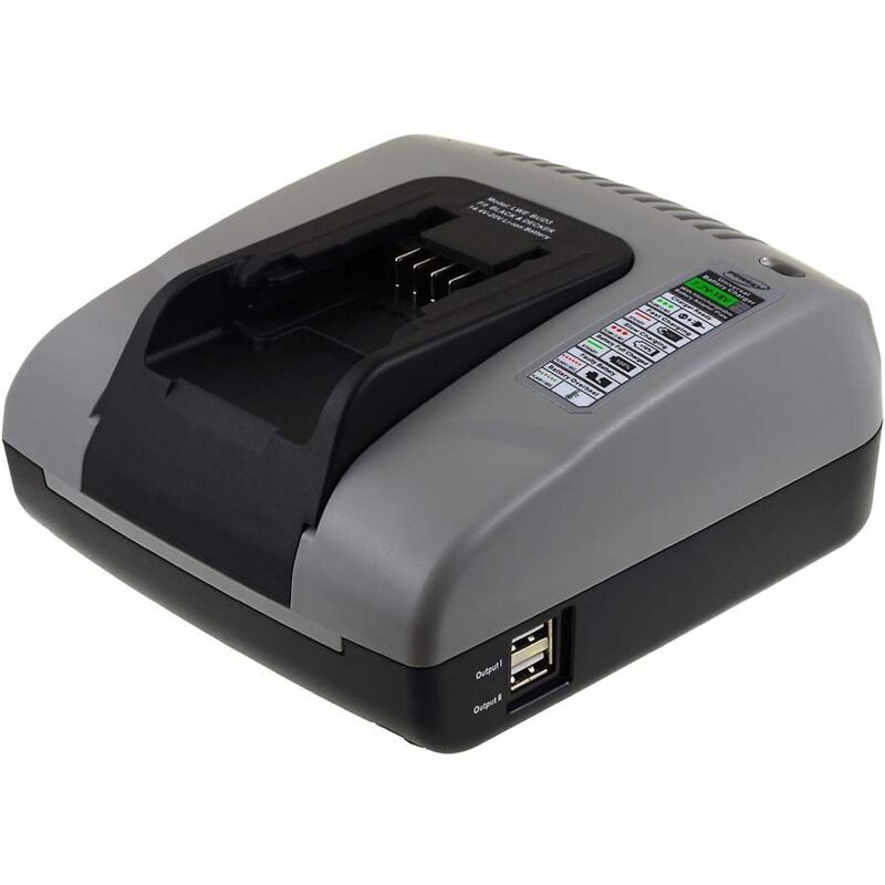 

Cargador de batería con USB para Black&Decker taladro HP146F4LK 2000mAh - Powery