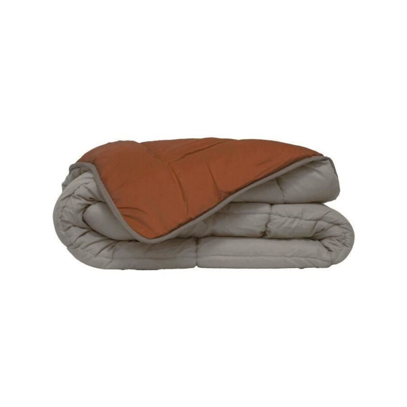 Poyet-motte - calgary Couette chaude Microfibre 400g/m² Galet & Gingembre 240x260cm