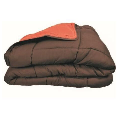 Poyet-motte Couette réversible bicolore microfibre 400 gr/m²
