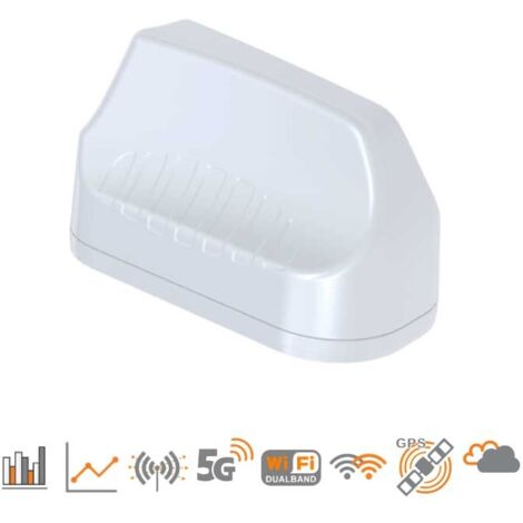 Poynting Antena MIMO 7 en 1 Alto Rendimiento, Blanca, 4x LTE/5, 410-3800, 2x 2.4,5 GHz WiFi, GPS