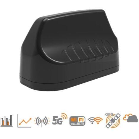 Poynting Antena MIMO 7 en 1 Alto Rendimiento, Negra, 4x LTE/5, 410-3800, 2x 2.4,5 GHz WiFi, GPS