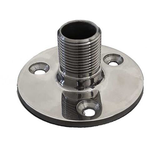 Poynting Support Marin Plat en Acier Inoxydable 316 avec Filetage Standard 1"