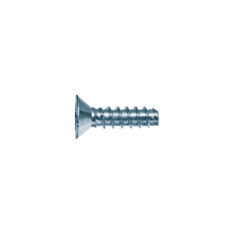Zoro Select - 3.0X25 Pozi Countersunk Thread Forming Screws for Plastic- you get 25