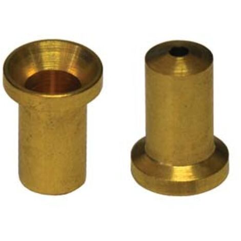 POZZETTI IN OTTONE PER ASTE- - ø mm.10 - 20 pezzi
