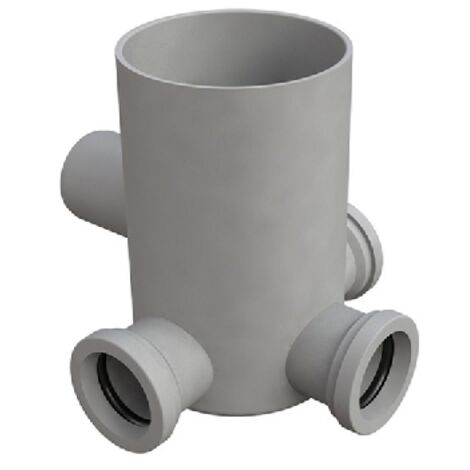 POZZETTO A PAVIMENTO CON BICCHIERE 4 VIE  MODELLO BASSO- Diam. 50- BONOM- pezzi 1