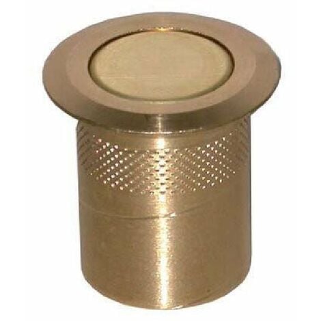 Pozzetto antipolvere in ottone con molla in acciaio inox -Diametro ø 14 mm