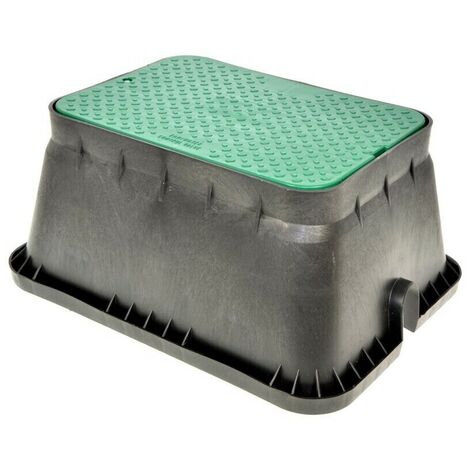 Pozzetto irrigazione rettangolare jumbo valvole comando alloggiamento giardino 9154150