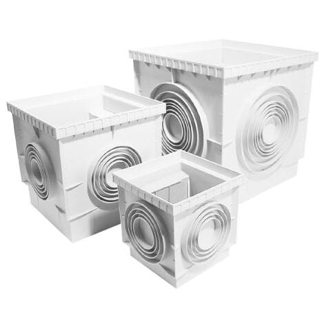 Pozzetto monolitico d'ispezione in pp con fondo mm 400x400 -ingresso/uscite ø 80-100-125-140-160-200-250 NICOLL