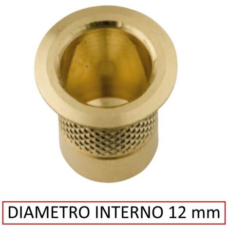 POZZETTO OTTONE SENZA MOLLA DIAMETRO INTERNO 12 MM
