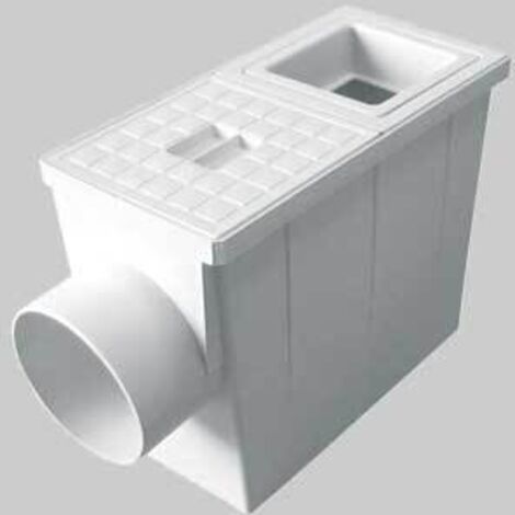 Pozzetto pluviale r. quadro 80x80/100x100 mm - scarico diametro 100 mm