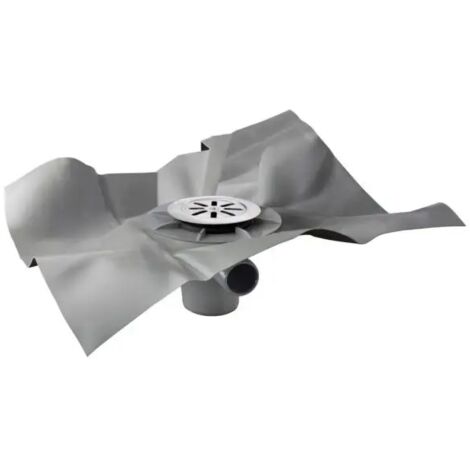 Pozzetto sifonato in abs con foglio in pvc modello gully griglia Ø125 - foglio 1200x1200 TEA