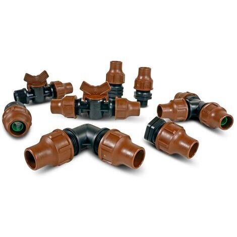 PP 16 mm Schloss, braun, Typ BF-Stecker