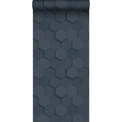 Pp intissé éco texture hexagone 3d - 0,53 x 10,05 m de Origin Wallcoverings