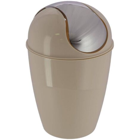 Pp konischer eimer mit deckel 5,6l - taupe - Tendance
