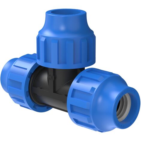 PP T-Stück, 20 mm, Klemmfitting für HDPE