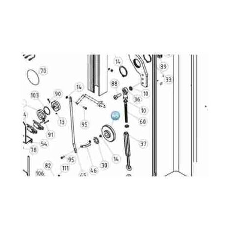 PPD1386.4540 Disco Supporto Sblocco SIGNO Ricambio Originale NICE PPD1386.4540