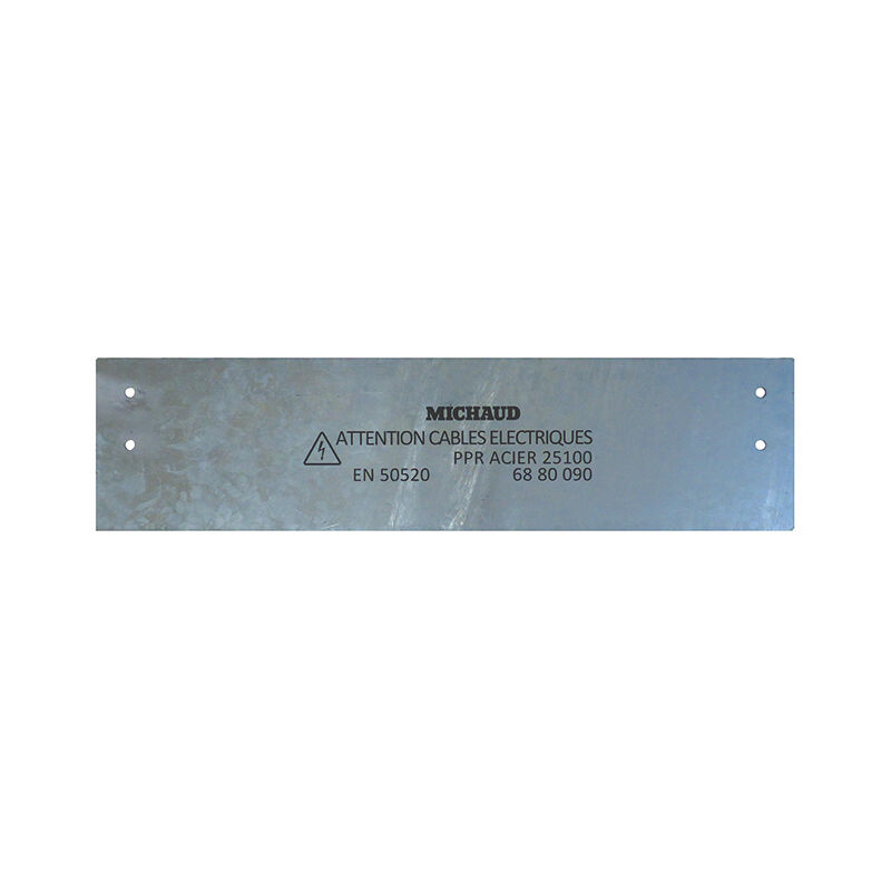 Michaud - Plaque de protection réseau élec ppr acier 25x100 N760