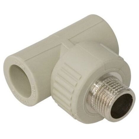 PPR T-Stück mit AG 20x1/2" Schweißtechnik PP-R
