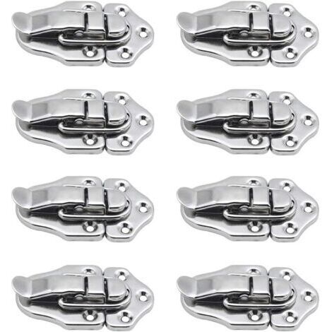 Pr 8 Fermoir à bascule loquets Verrou à bascule Fermeture a Levier Fermeture pour coffret à bijoux Coffrets Cadeaux Coffre à Outils valise et Coffre - Argent