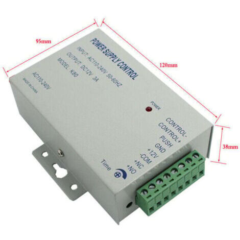 Pr AC 110-240V à DC12v 3A 36w Alimentation Power Supply Control pour Système de Contrôle d'accès à la Porte Alimentation