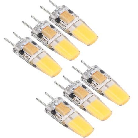 Pr Ampoule LED 500LM GY6.35 Blanc Chaud Douille de Lampe Silicone Plafonnier Ampoule 360° Faisceau Ampoule 5W 12V