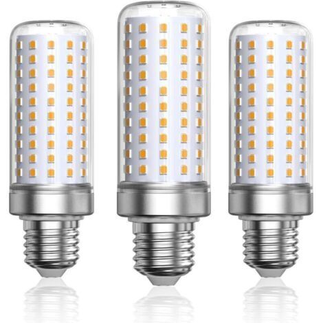 Pr Ampoule LED E27 Blanc Chaud 3000K, 1800LM, Équivaut à Ampoule Halogène 200W Lampe,Ampoules Maïs Lampe Led E27 pour salon, lustre, porche (Non dimmable,Lot de 3)