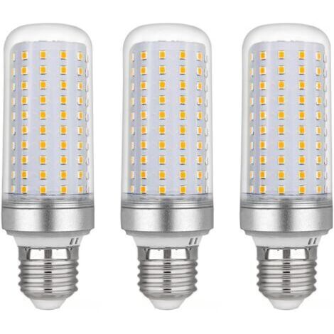 Pr Ampoule Led E27 Maïs 20w, AC220V, 2200LM Blanc Chaud 3000K, Non Dimmable, 200W Ampoule Halogène Équivalent, Ampoule Maïs Led pour Lustres, Plafonniers, Lampes de Table et Lampadaires, Lot de 3