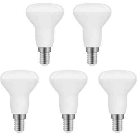 Pr Ampoule LED R50 E14 5W, R50 LED E14 Réflecteur Équivalent Ampoule Incandescente E14 40W, Blanc Froid 6500K 550LM, Non Dimmable, Lot de 5 [Classe énergétique F]
