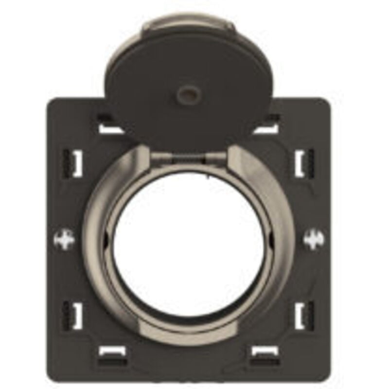 Prise d'aspiration centralisée Céliane avec contact - Titanium (CT0261)