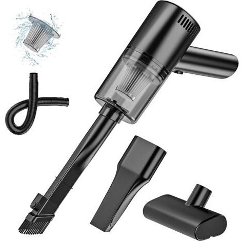 Pr Aspirateur à Main - 9000Pa Aspirateur à Main sans Fil Rechargeable avec Filtre  USB Aspirateur de Table, Aspirateur Poil de Chien pour Maison Voiture