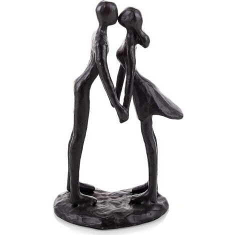 Pr Fer Couple Embrasser Statue - Anniversaire Mariage Souvenir Cadeau pour Elle Femme Petite Amie Mariée Dame Couple