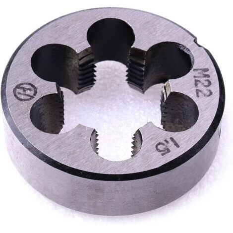 Pr Filières métriques，M22 X 1.5mm métrique droite fil main Die, 1pc
