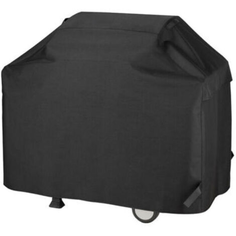 Pr Housse Barbecue Exterieur , Bâche Résistante de 210D Oxford Protection BBQ à Gaz , Housse Plancha Imperméable , Protection UV , Coupe-Vent , Anti-poussière (145x61x117cm Noir)