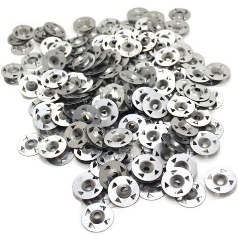 Pr Lot de 200 rondelles à 4 griffes pour plaque de plâtre extrudée, isolation thermique et plaque arrière fixe 28 mm